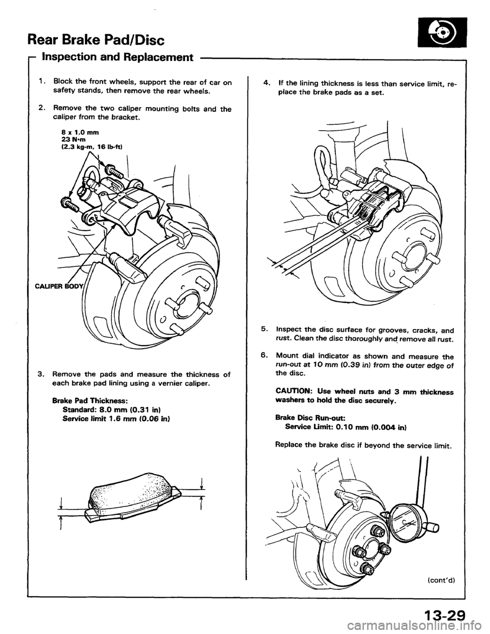 HONDA PRELUDE 1984  Service Repair Manual 