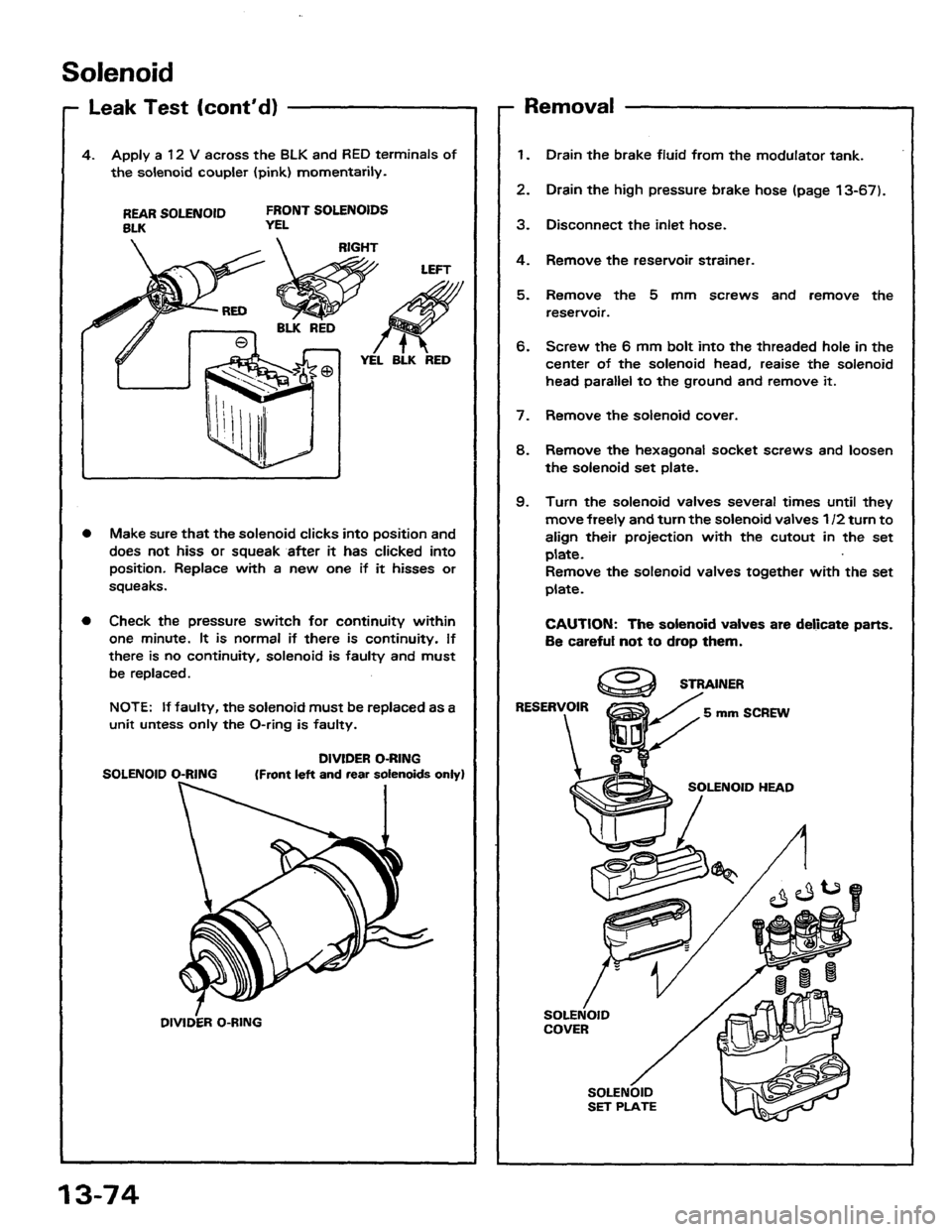 HONDA PRELUDE 1984  Service Repair Manual 