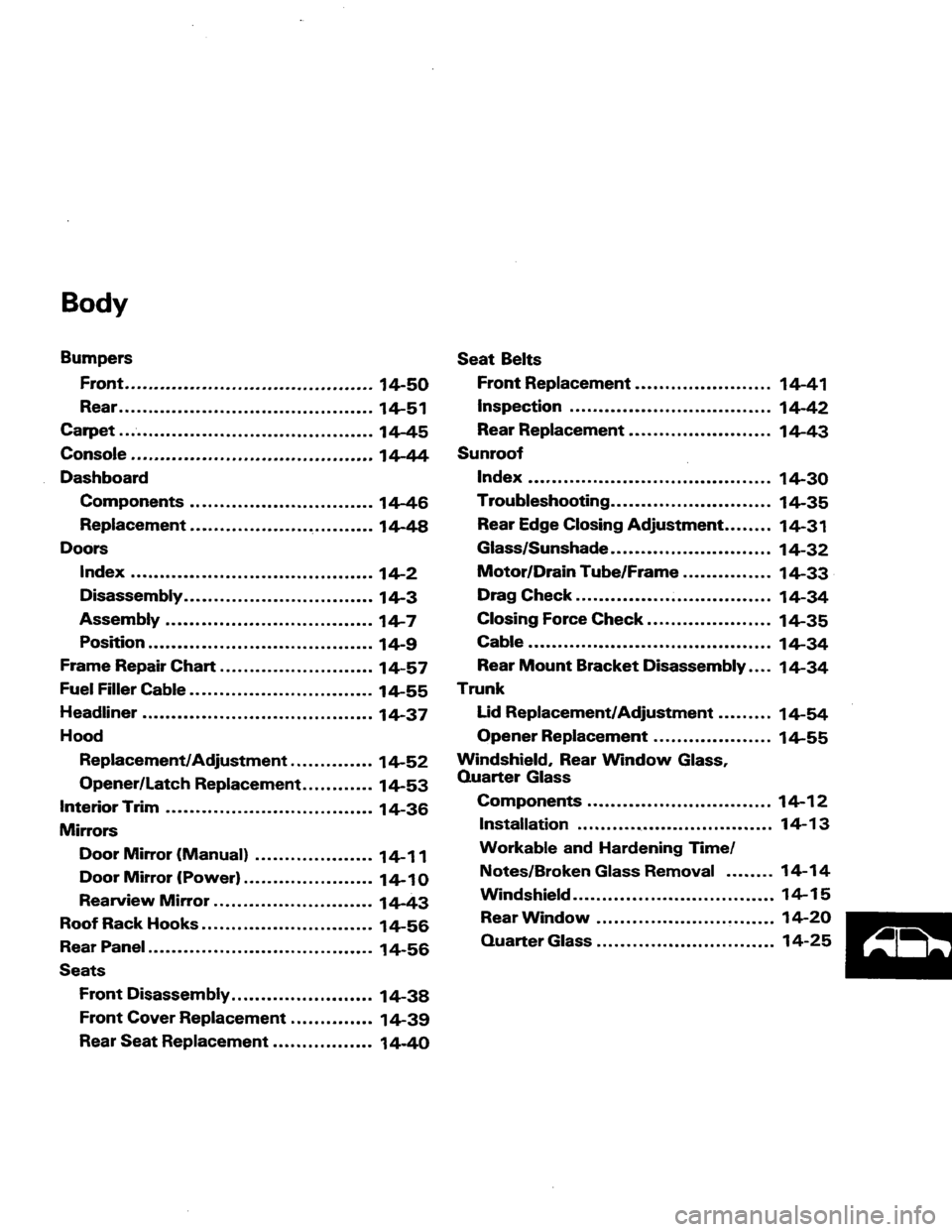 HONDA PRELUDE 1984  Service Repair Manual 