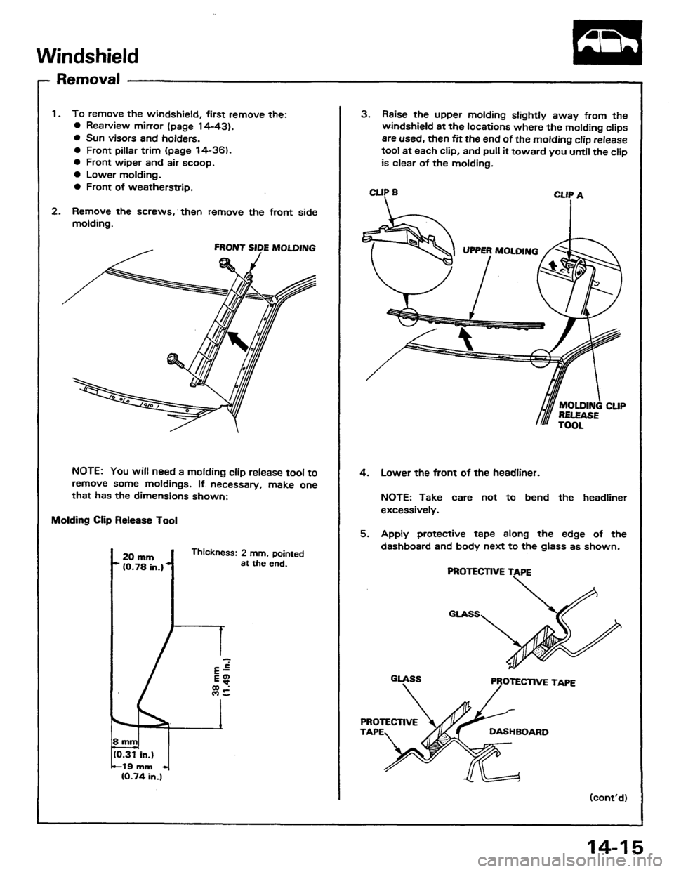 HONDA PRELUDE 1984  Service Repair Manual 