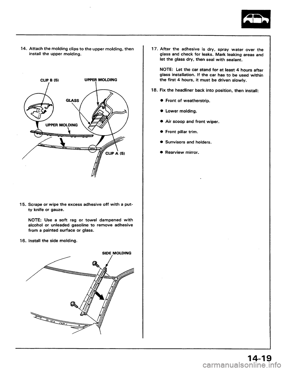 HONDA PRELUDE 1984  Service Repair Manual 