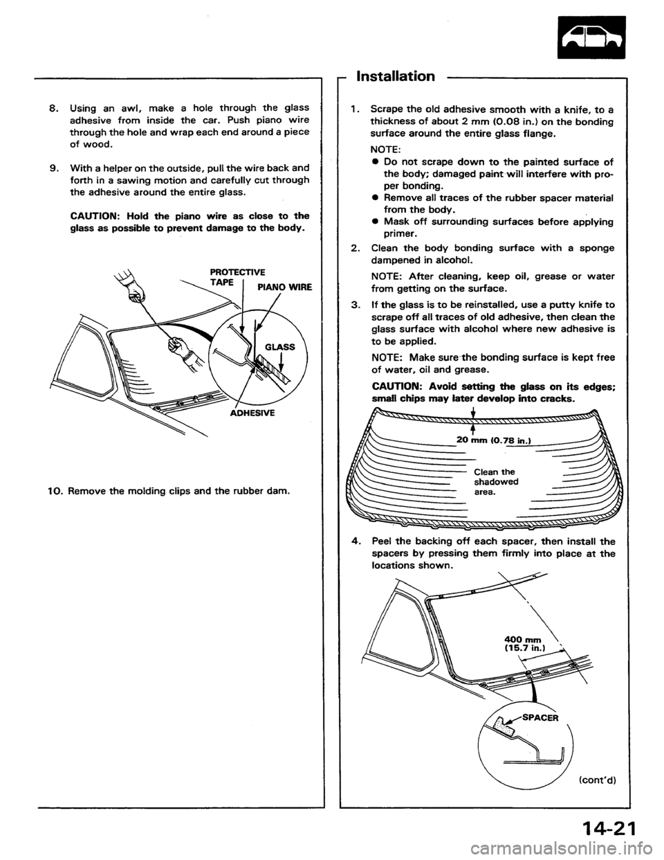 HONDA PRELUDE 1984  Service Repair Manual 