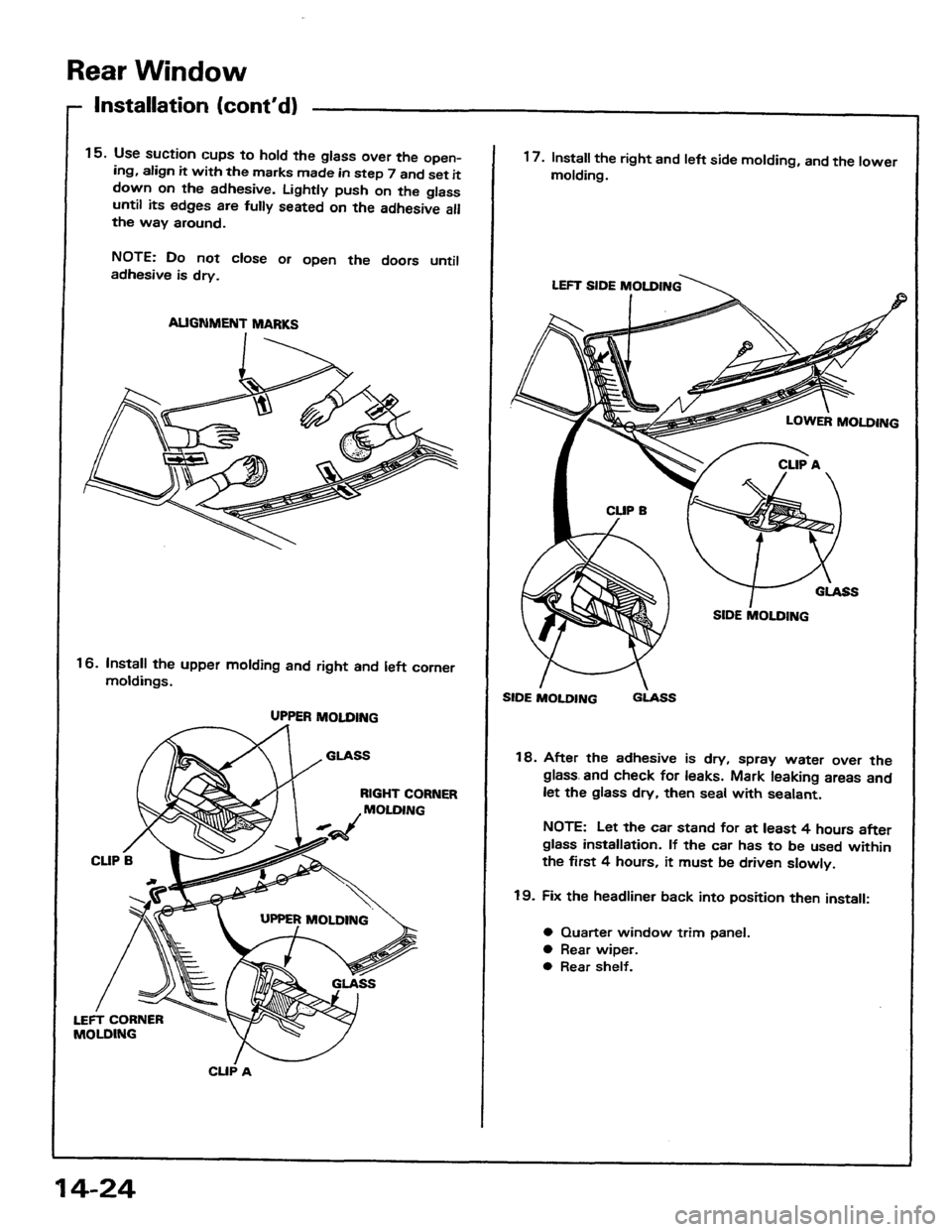 HONDA PRELUDE 1984  Service Repair Manual 