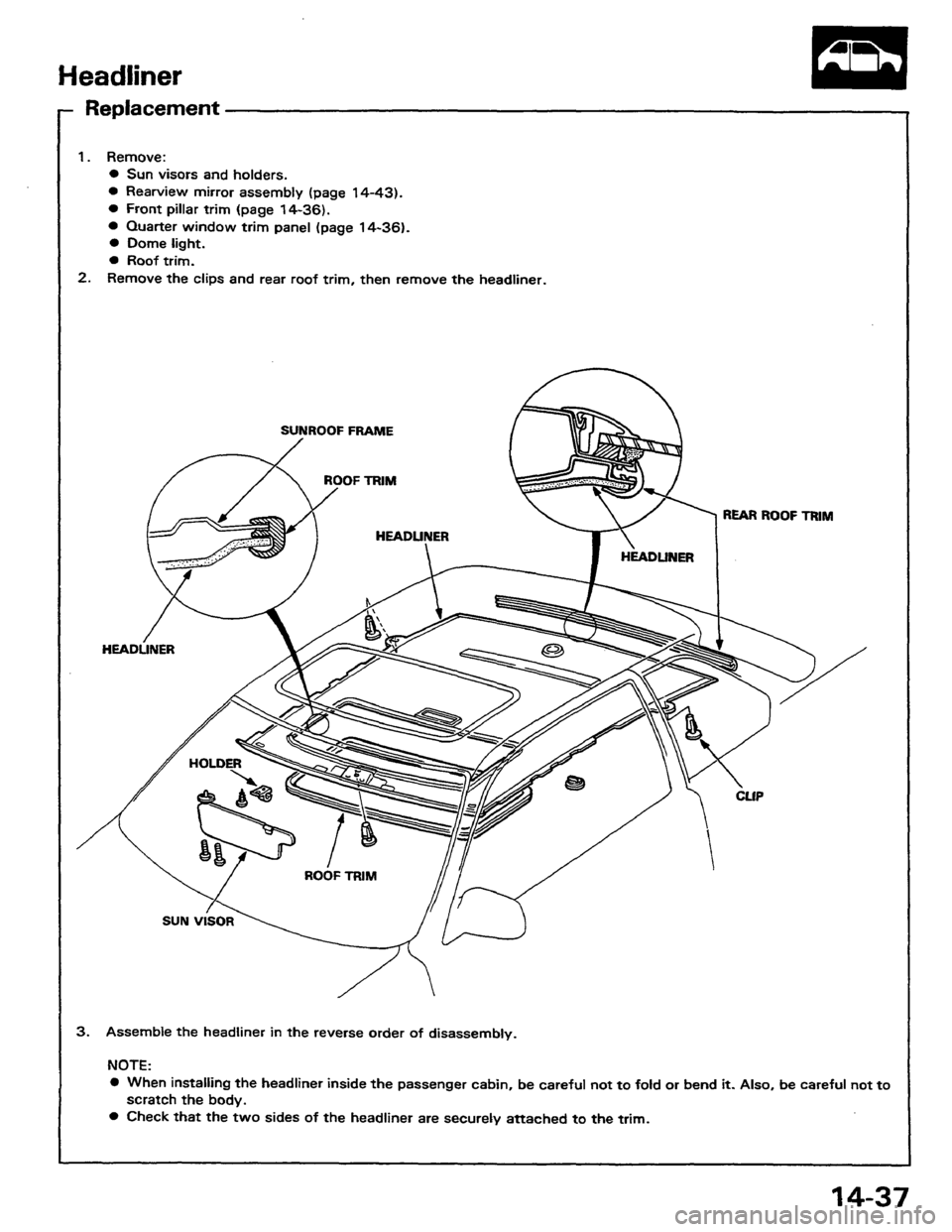 HONDA PRELUDE 1984  Service Repair Manual 