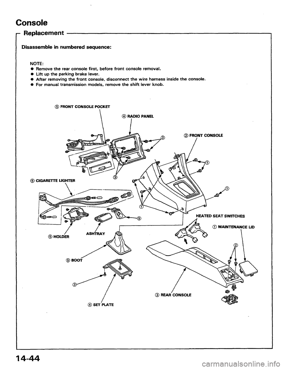 HONDA PRELUDE 1984  Service Repair Manual 