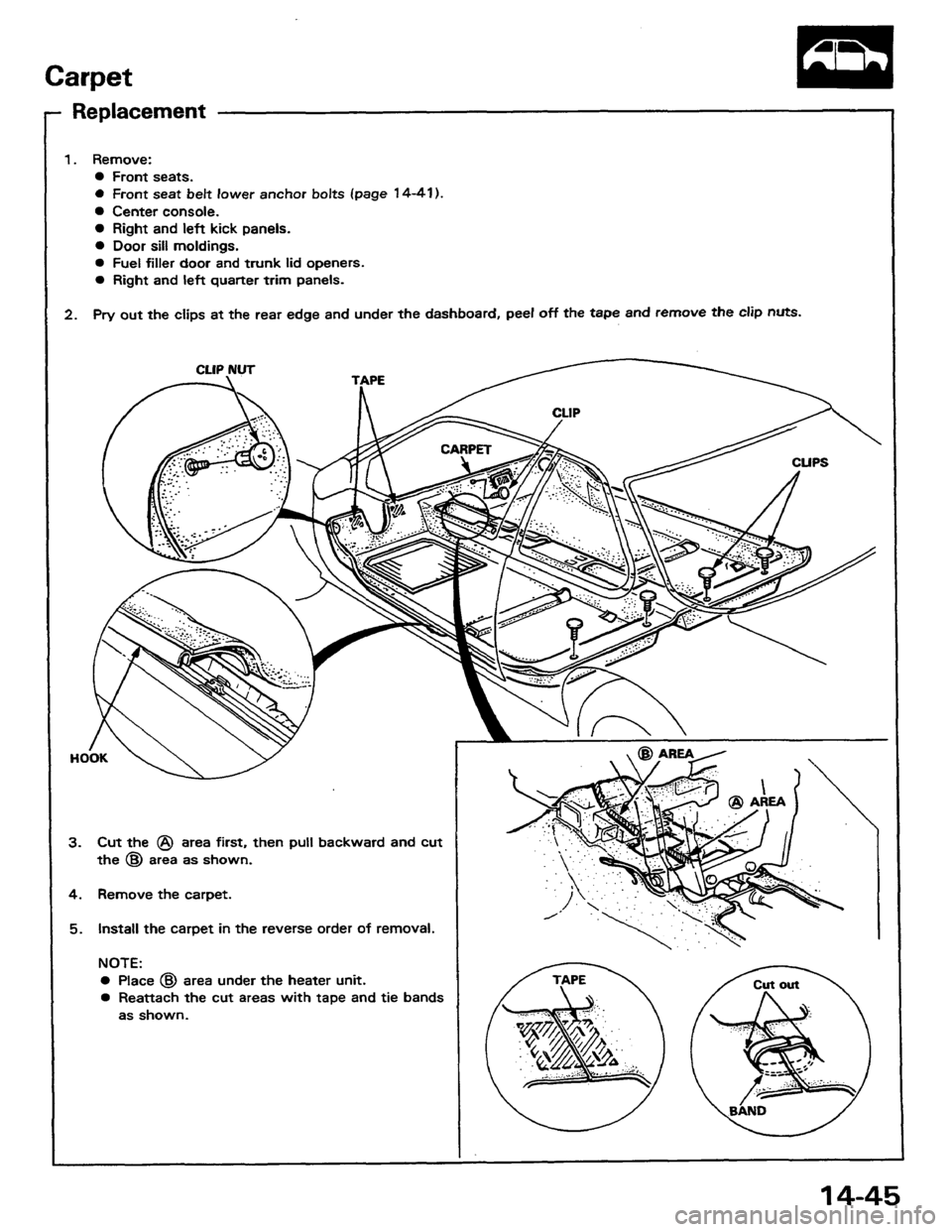 HONDA PRELUDE 1984  Service Repair Manual 