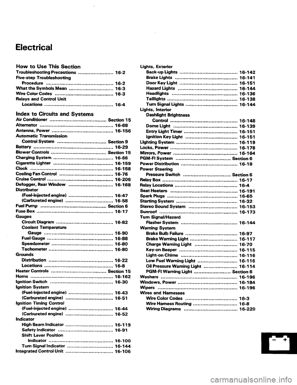 HONDA PRELUDE 1984  Service Repair Manual 