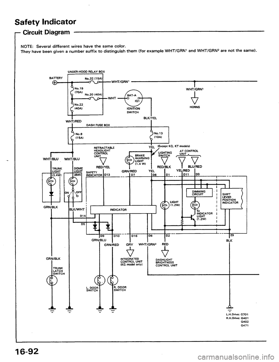 HONDA PRELUDE 1984  Service Repair Manual 