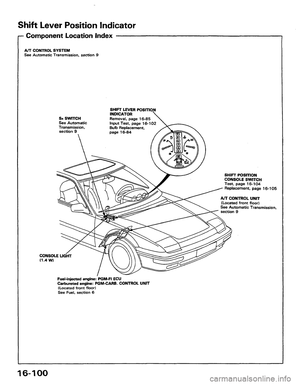 HONDA PRELUDE 1984  Service Repair Manual 