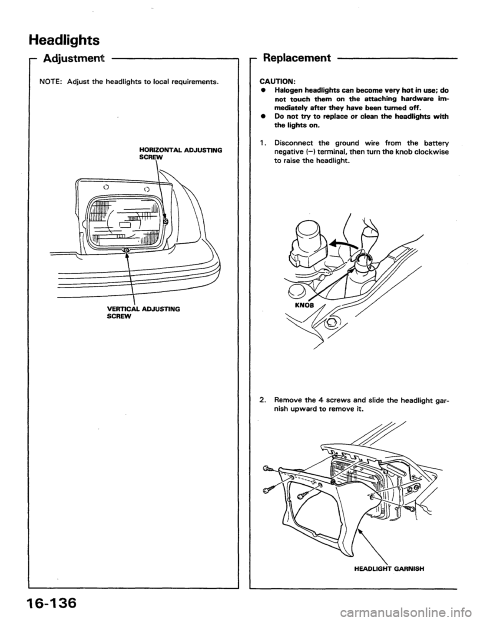 HONDA PRELUDE 1984  Service Repair Manual 