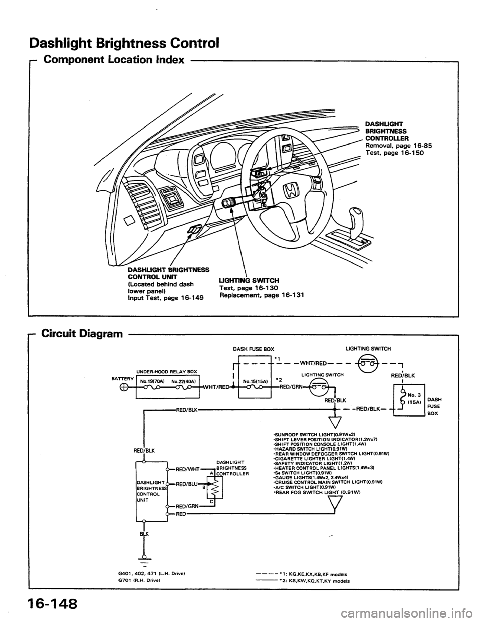 HONDA PRELUDE 1984  Service Repair Manual 