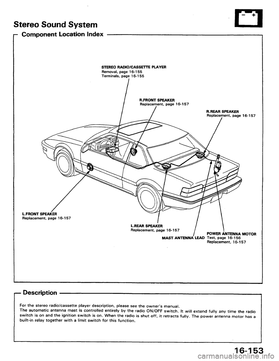 HONDA PRELUDE 1984  Service Repair Manual 