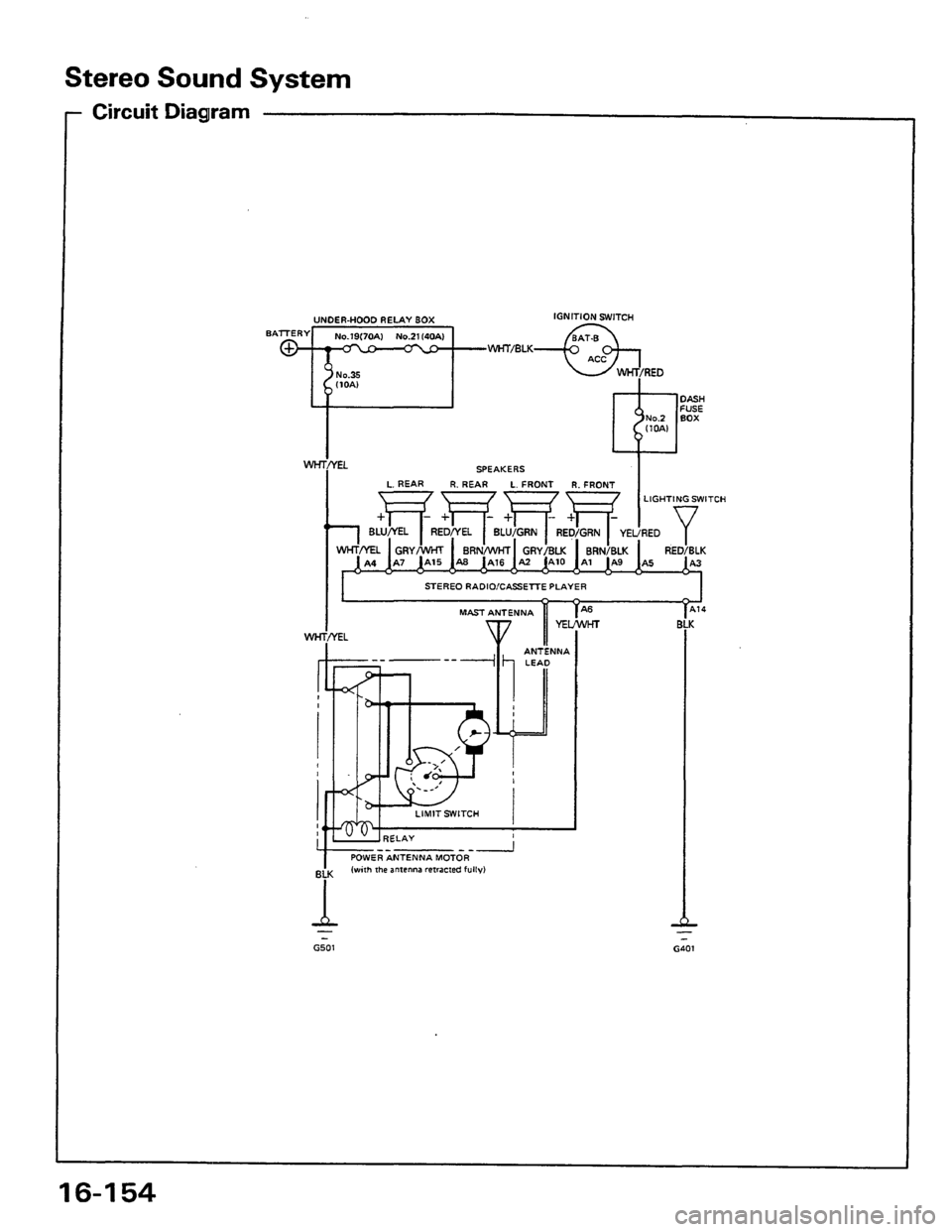 HONDA PRELUDE 1984  Service Repair Manual 