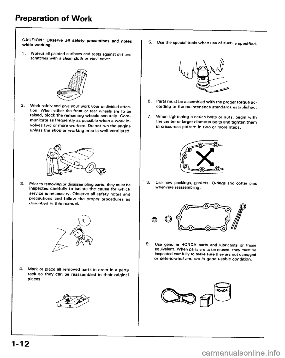 HONDA PRELUDE 1984  Service Repair Manual 