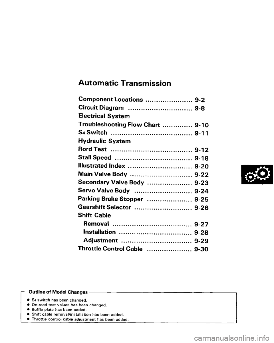 HONDA PRELUDE 1984  Service Repair Manual 