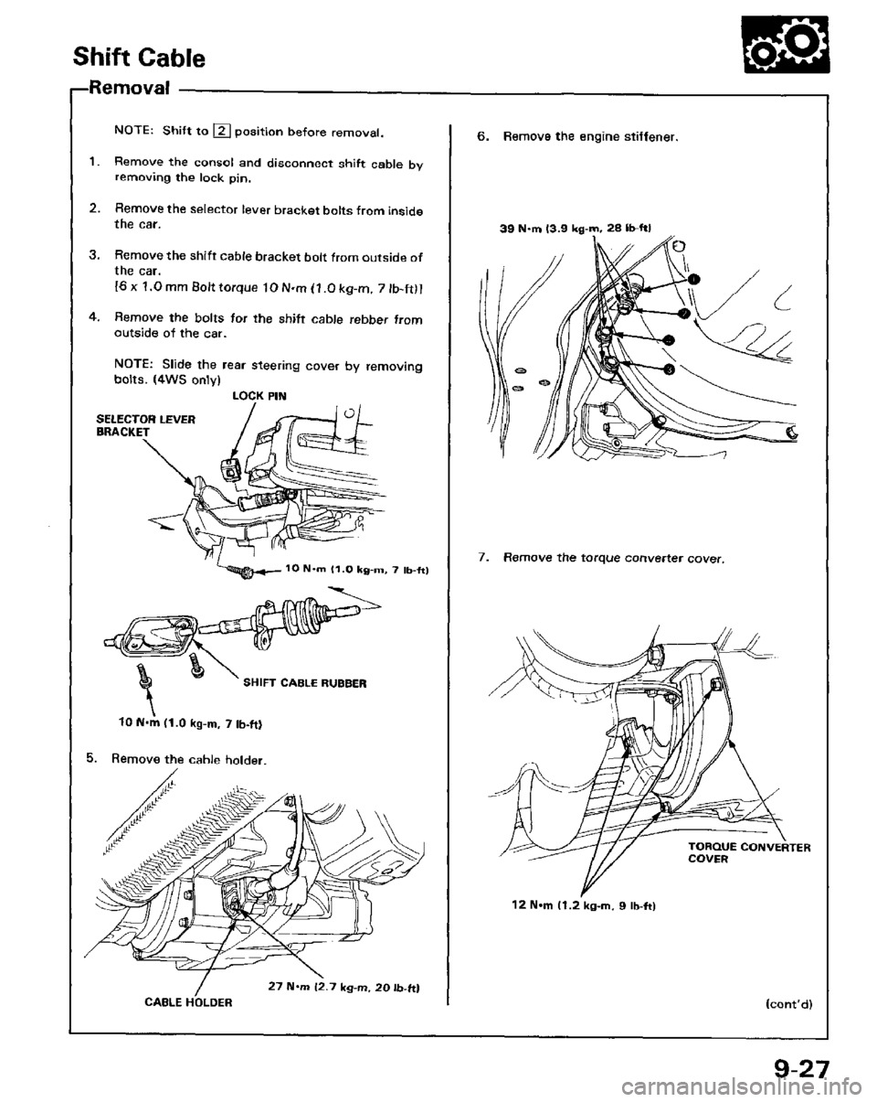 HONDA PRELUDE 1984  Service Repair Manual 