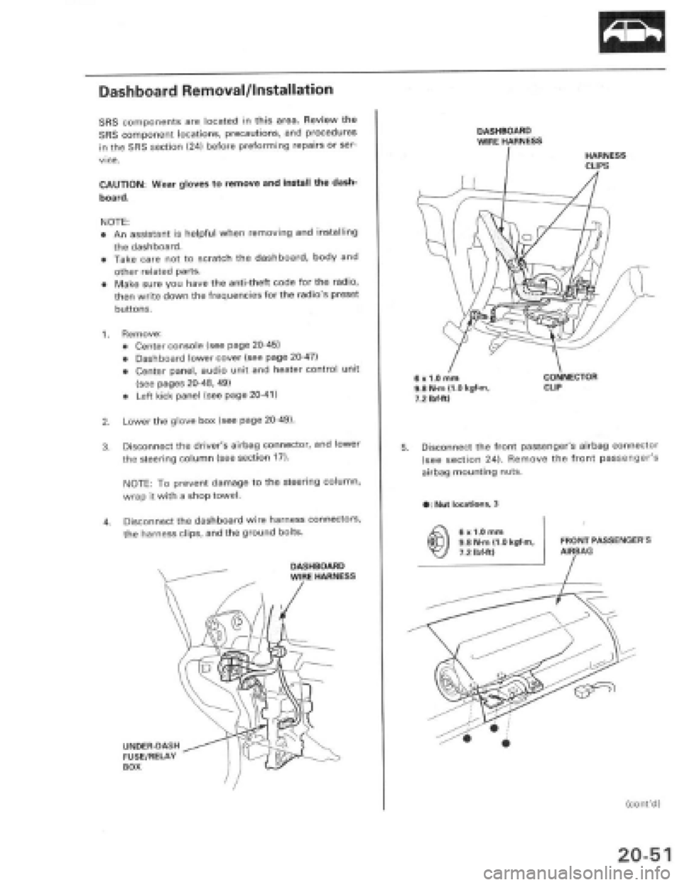 HONDA PRELUDE 1997  Service Repair Manual 