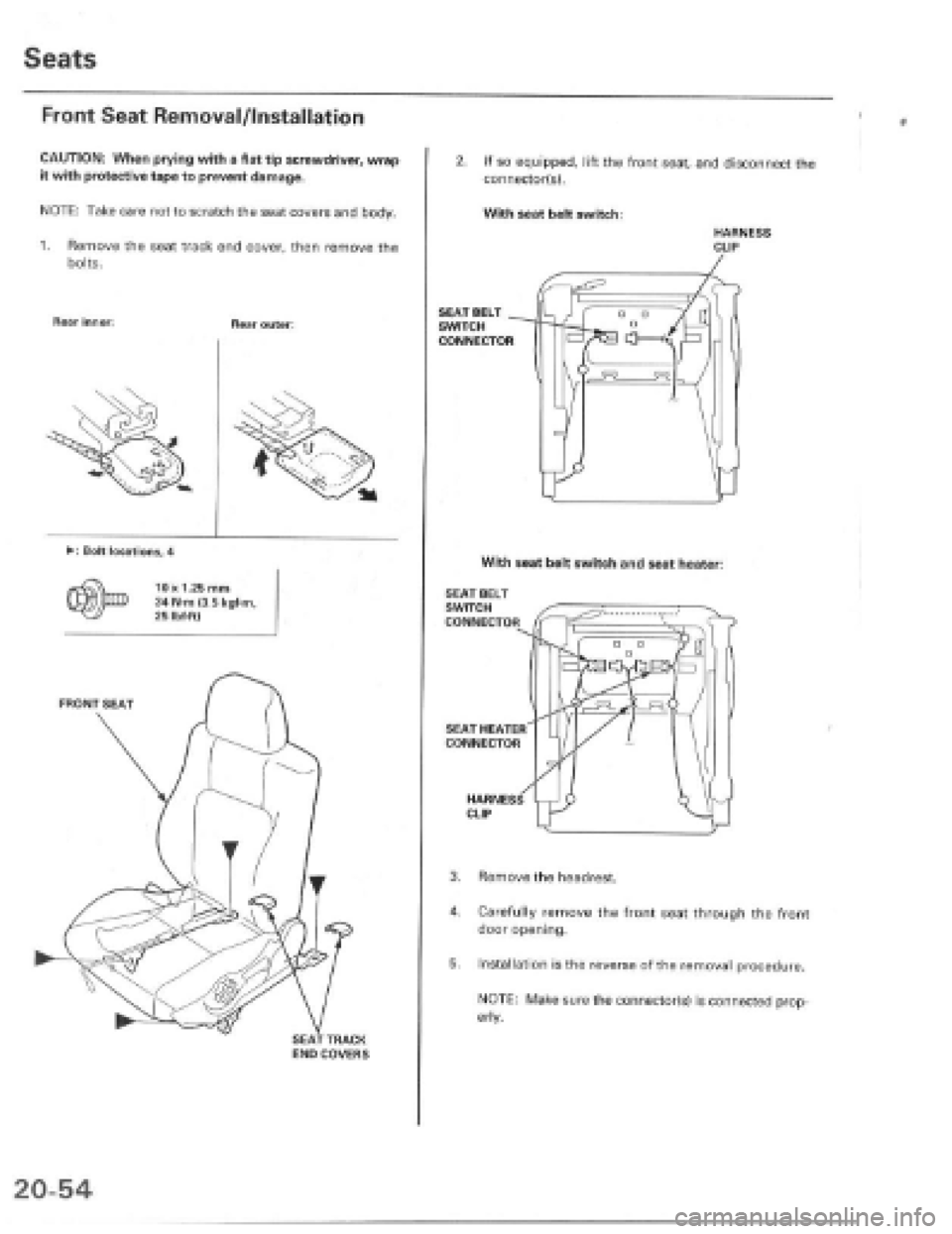 HONDA PRELUDE 1997  Service Repair Manual 