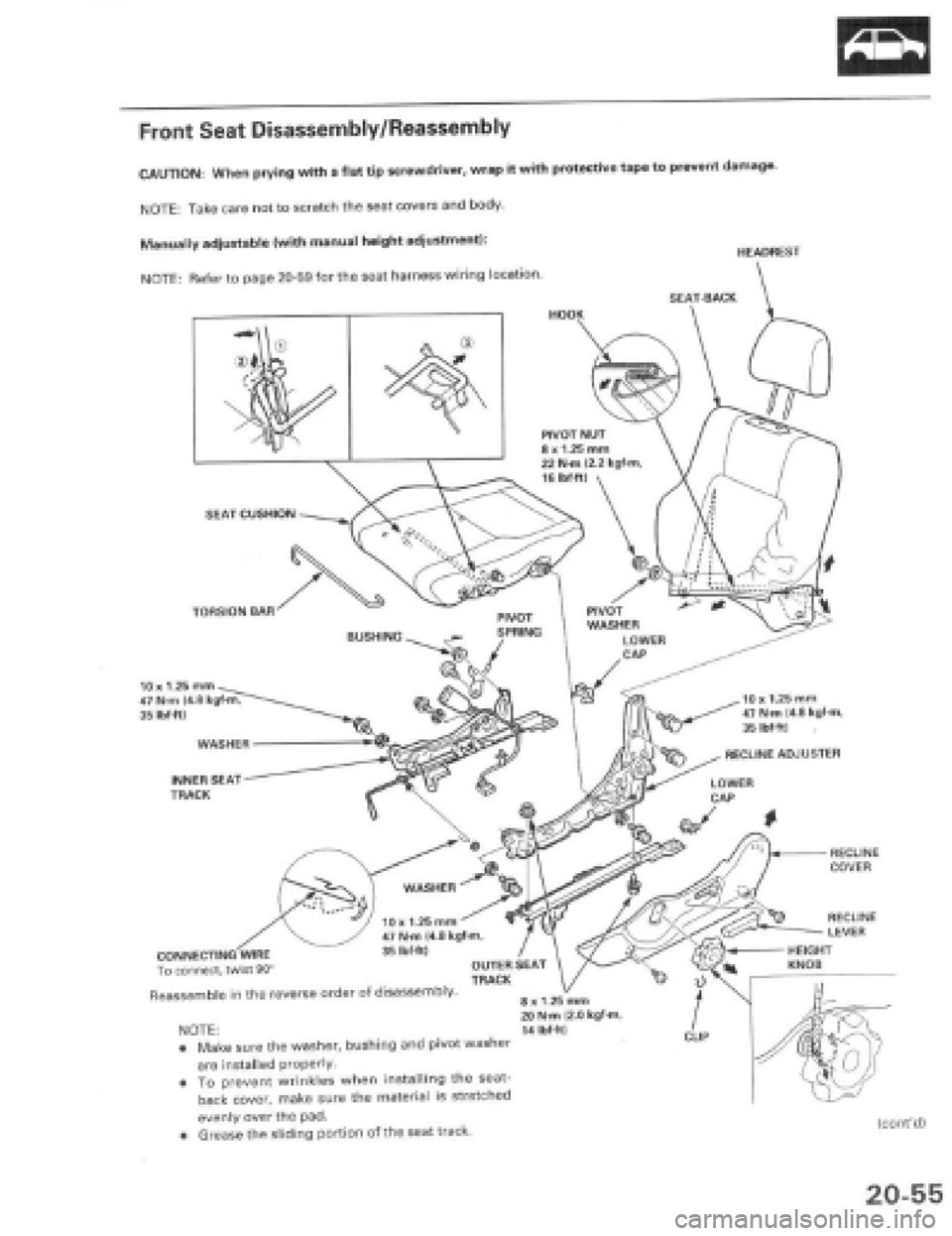 HONDA PRELUDE 1997  Service Repair Manual 