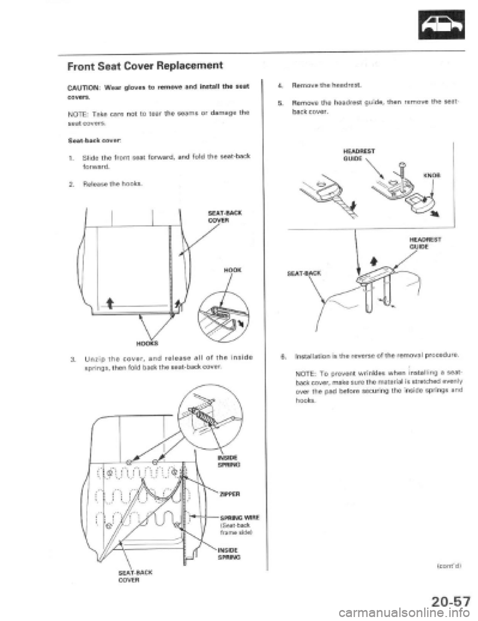 HONDA PRELUDE 1997  Service Repair Manual 