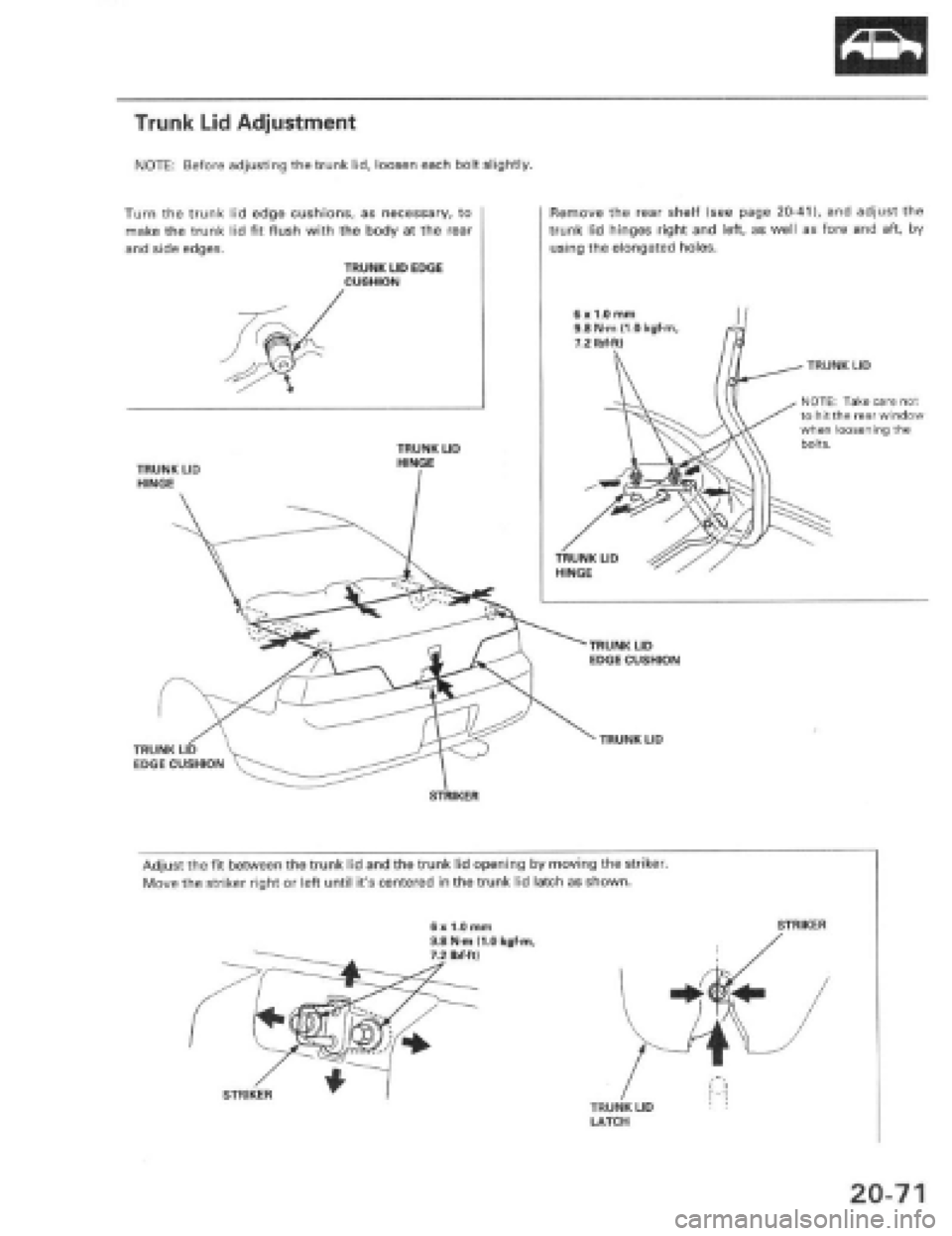 HONDA PRELUDE 1997  Service Repair Manual 