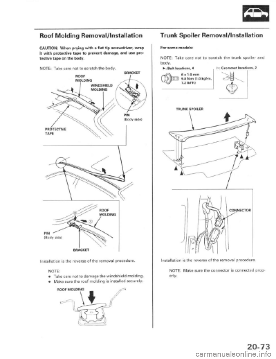 HONDA PRELUDE 1997  Service Repair Manual 