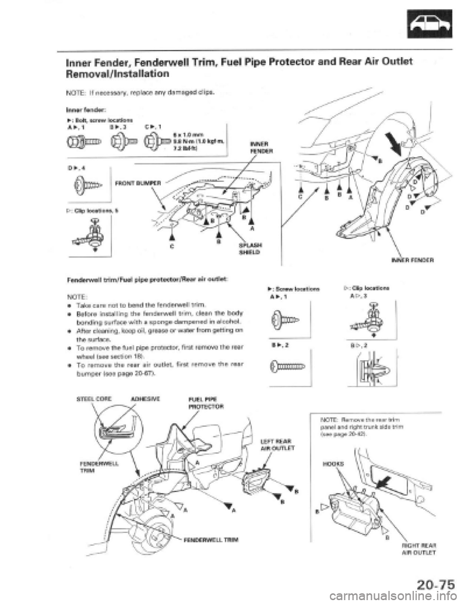 HONDA PRELUDE 1997  Service Repair Manual 