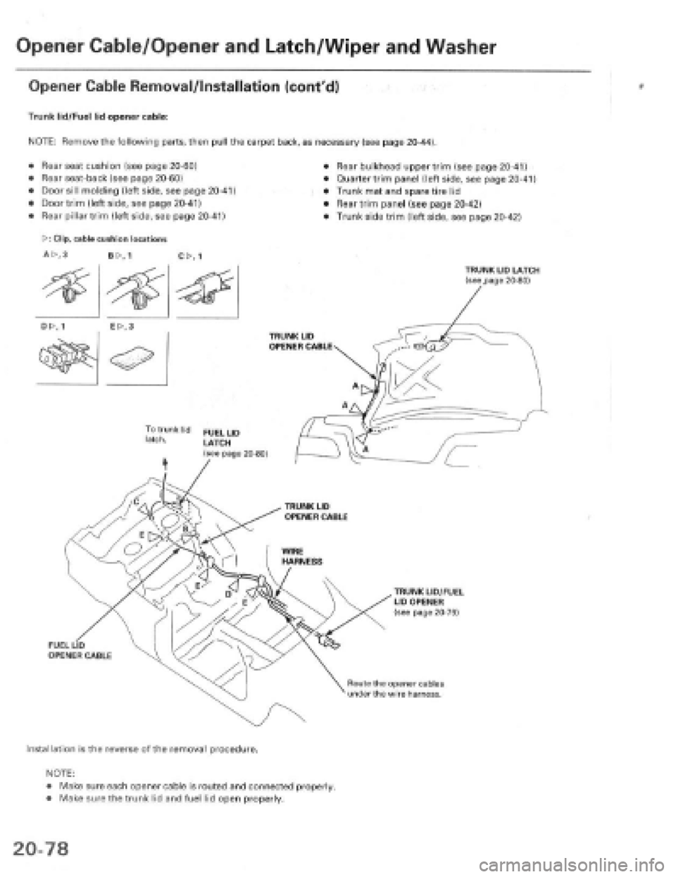 HONDA PRELUDE 1997  Service Repair Manual 
