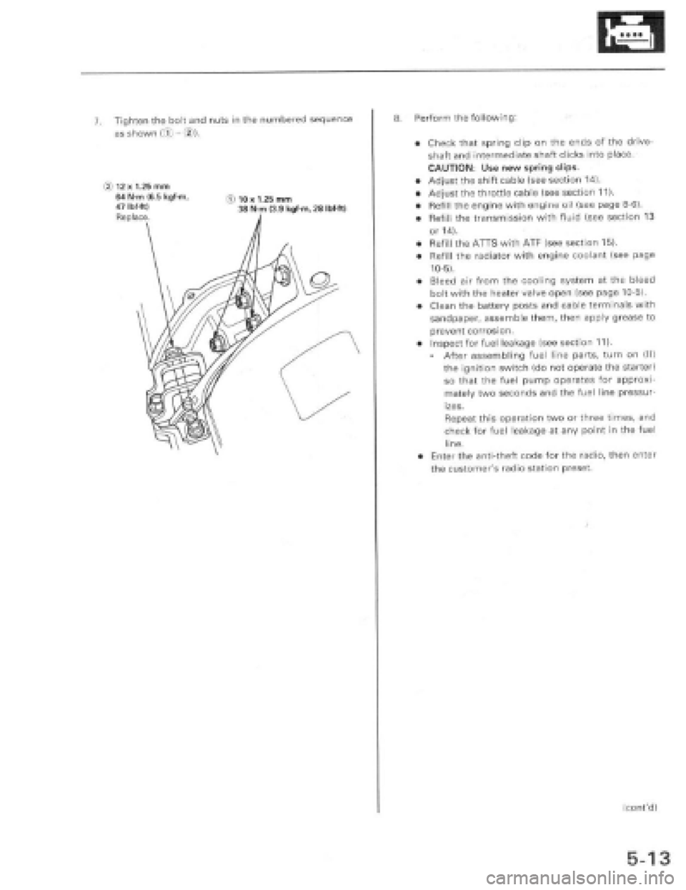 HONDA PRELUDE 1997  Service Repair Manual 