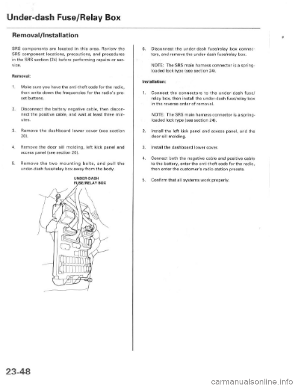 HONDA PRELUDE 1997  Service Repair Manual 
