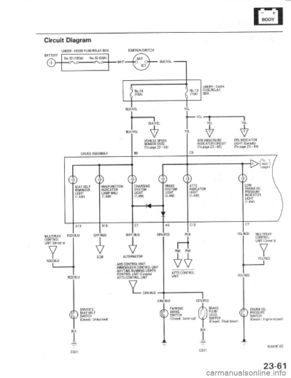 HONDA PRELUDE 1997  Service Repair Manual 