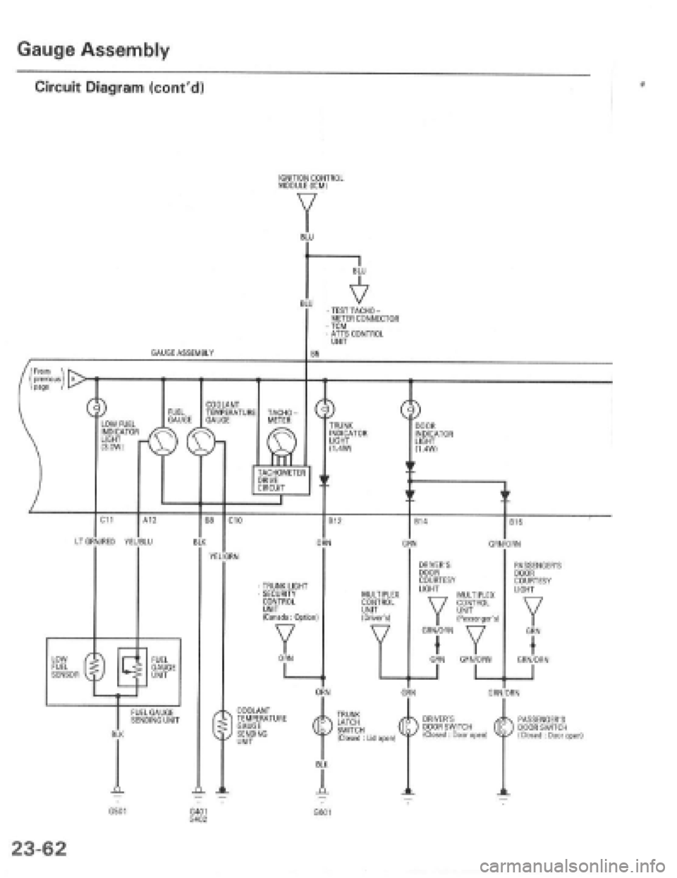 HONDA PRELUDE 1997  Service Repair Manual 