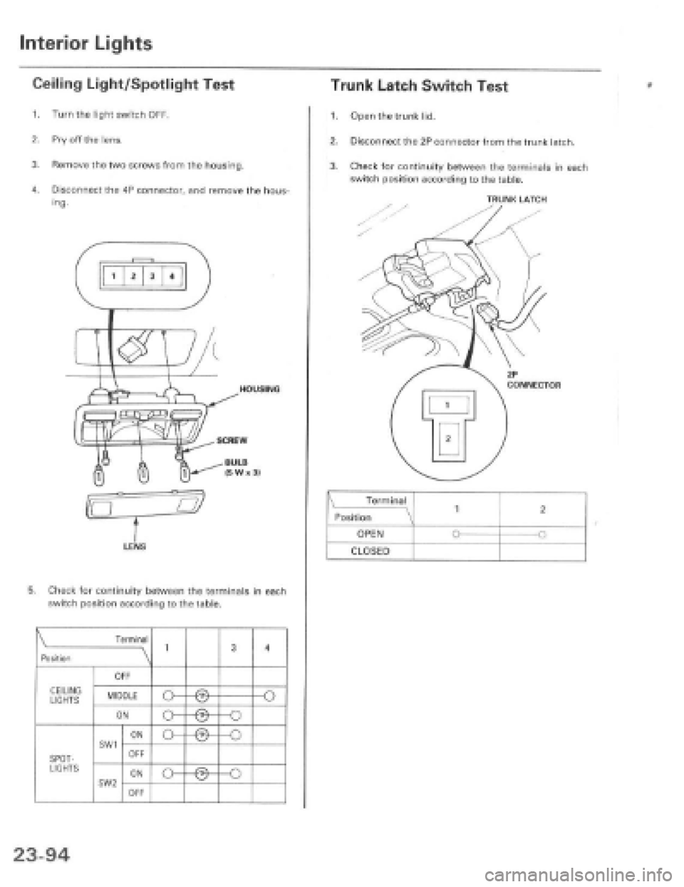 HONDA PRELUDE 1997  Service Repair Manual 