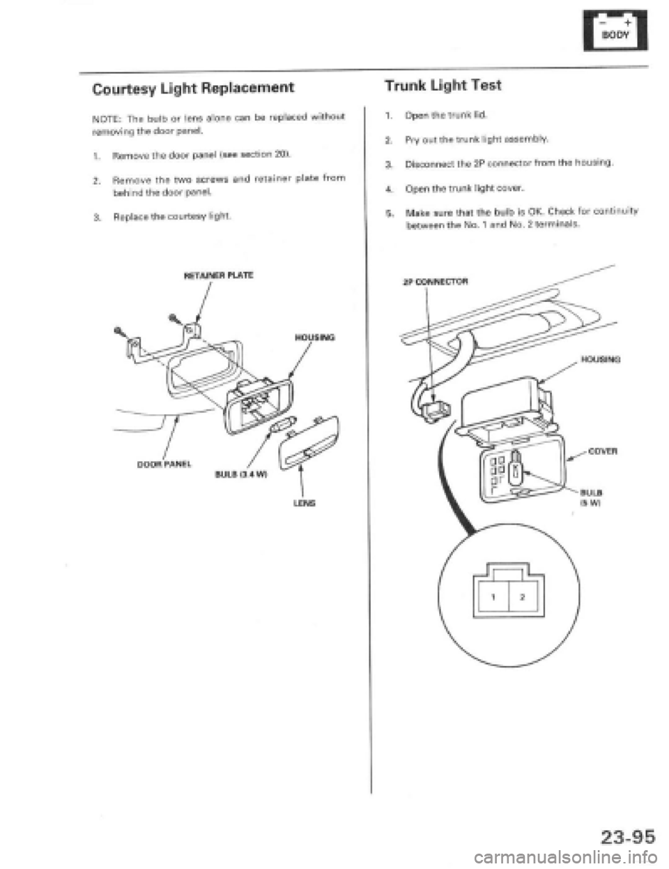 HONDA PRELUDE 1997  Service Repair Manual 