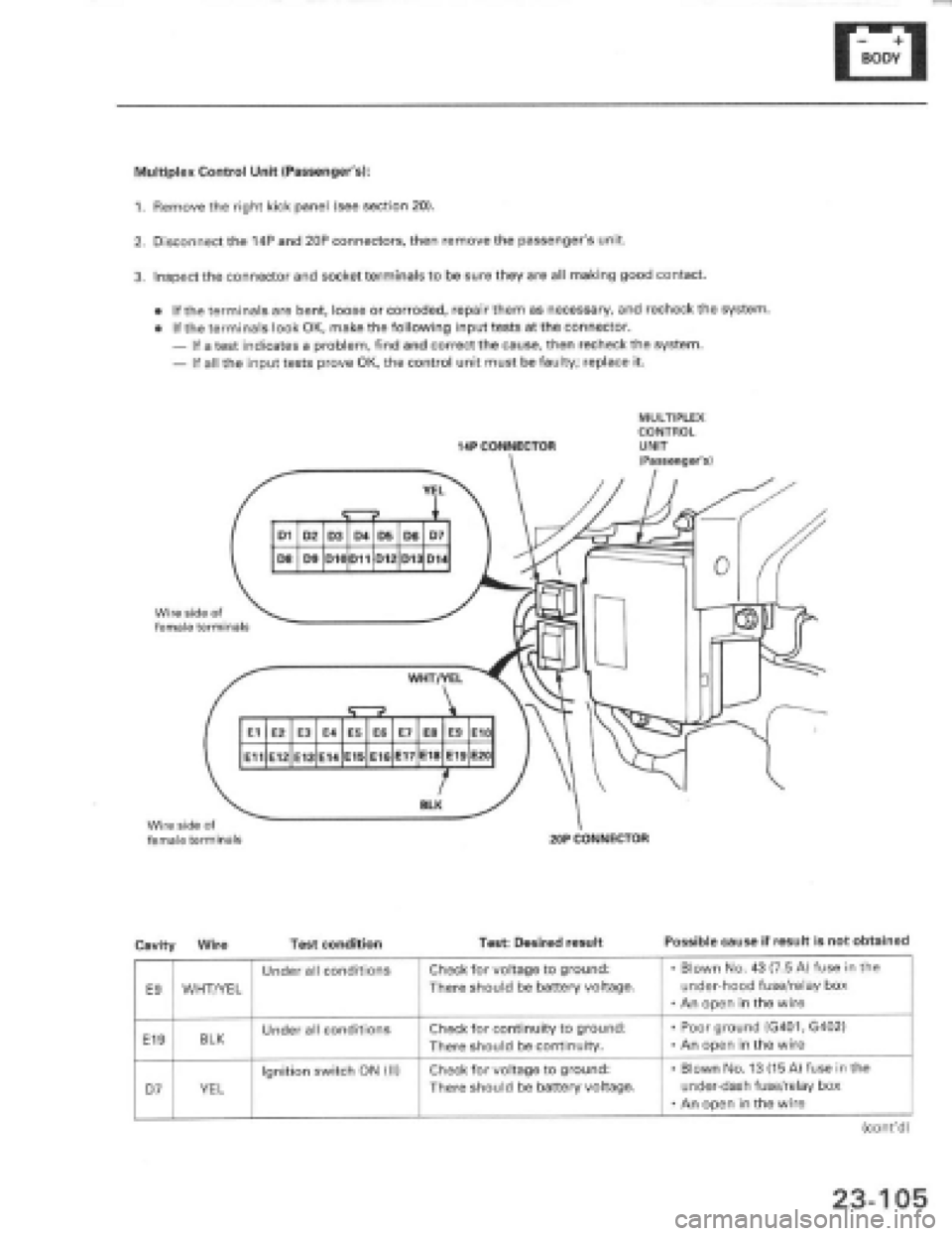 HONDA PRELUDE 1997  Service Repair Manual 