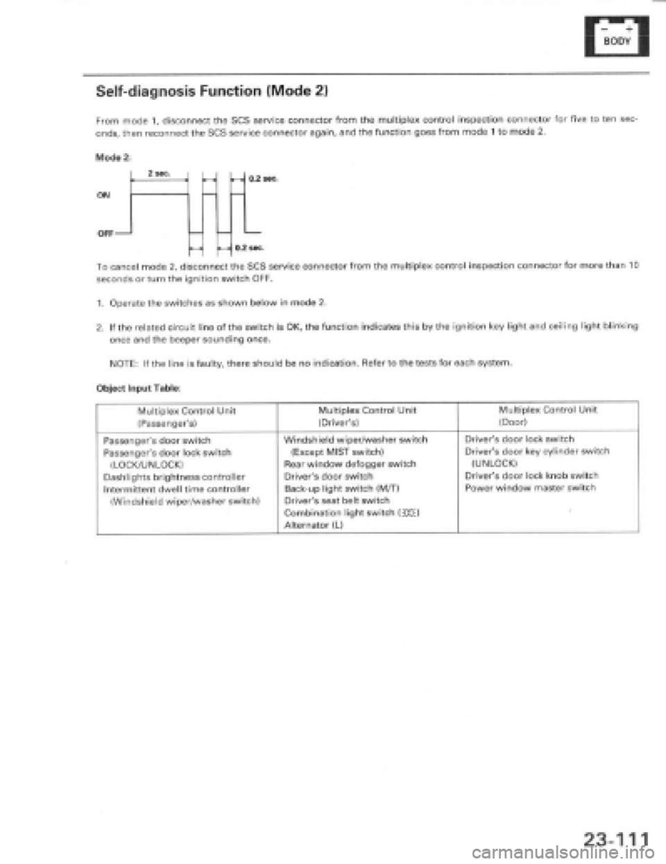 HONDA PRELUDE 1997  Service Repair Manual 