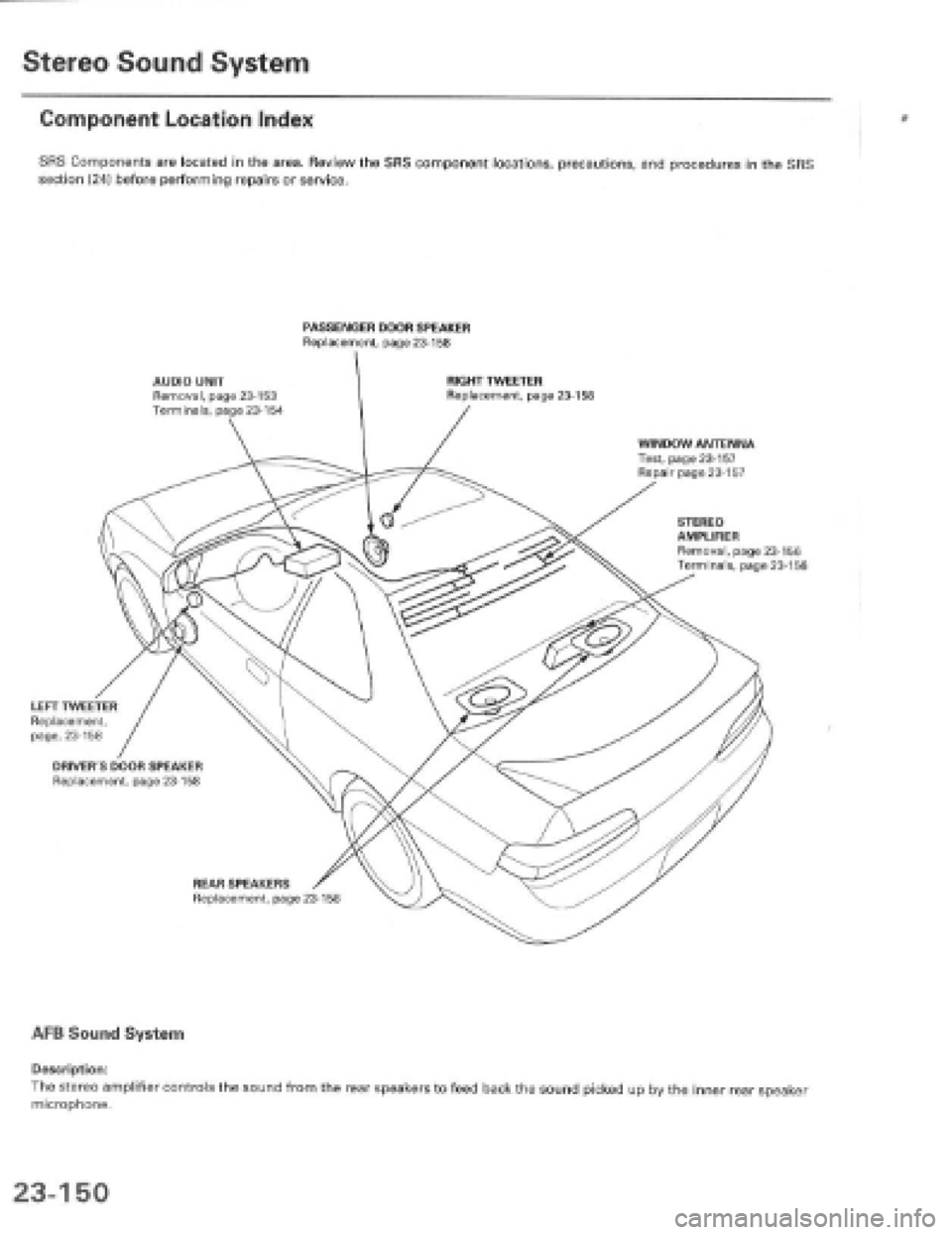 HONDA PRELUDE 1997  Service Repair Manual 