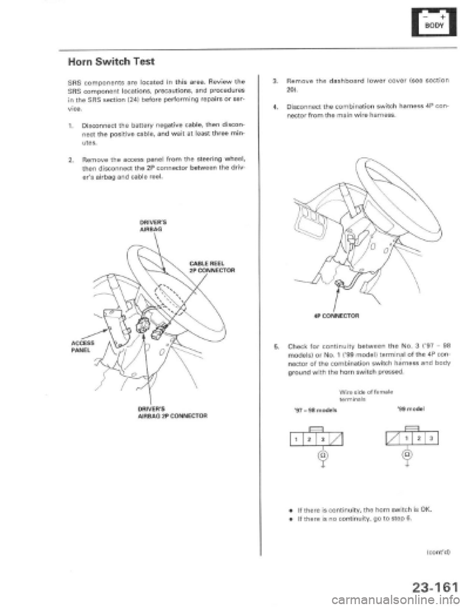 HONDA PRELUDE 1997  Service Repair Manual 