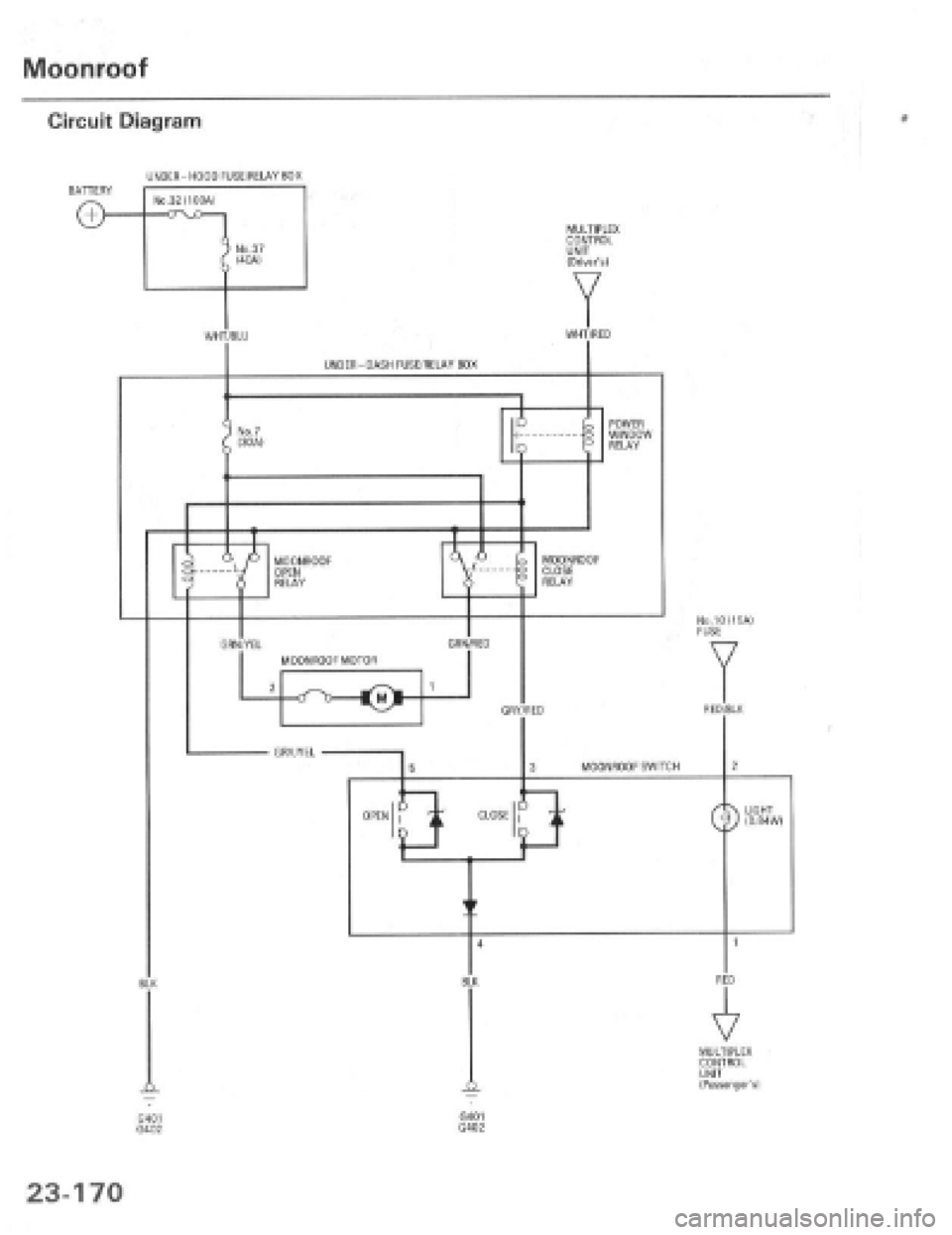 HONDA PRELUDE 1997  Service Repair Manual 