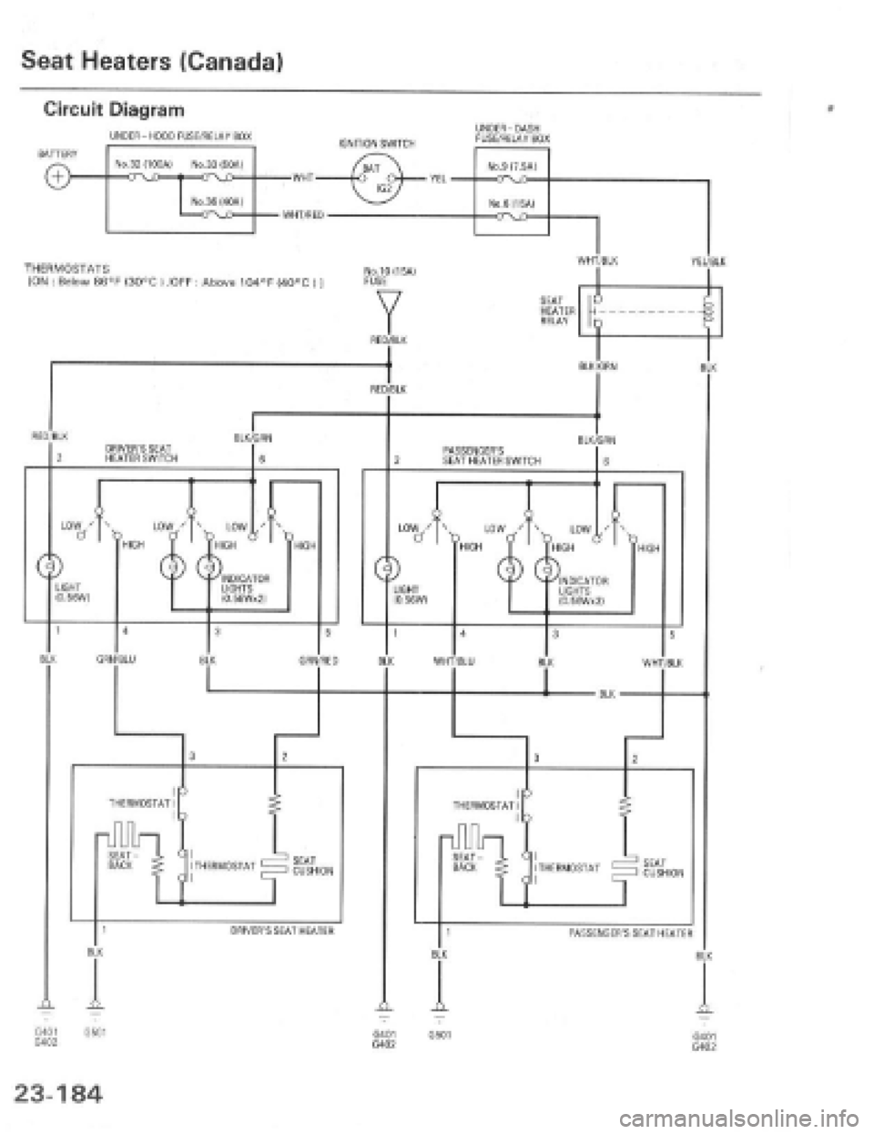 HONDA PRELUDE 1997  Service Repair Manual 