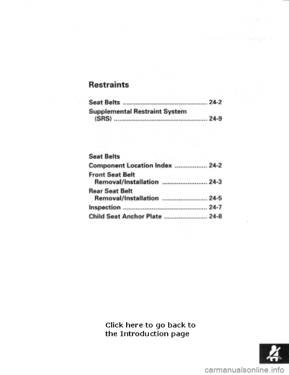 HONDA PRELUDE 1997  Service Repair Manual 