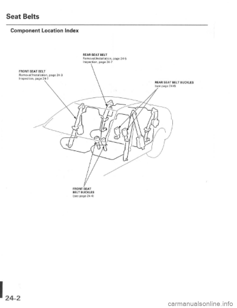 HONDA PRELUDE 1997  Service Repair Manual 