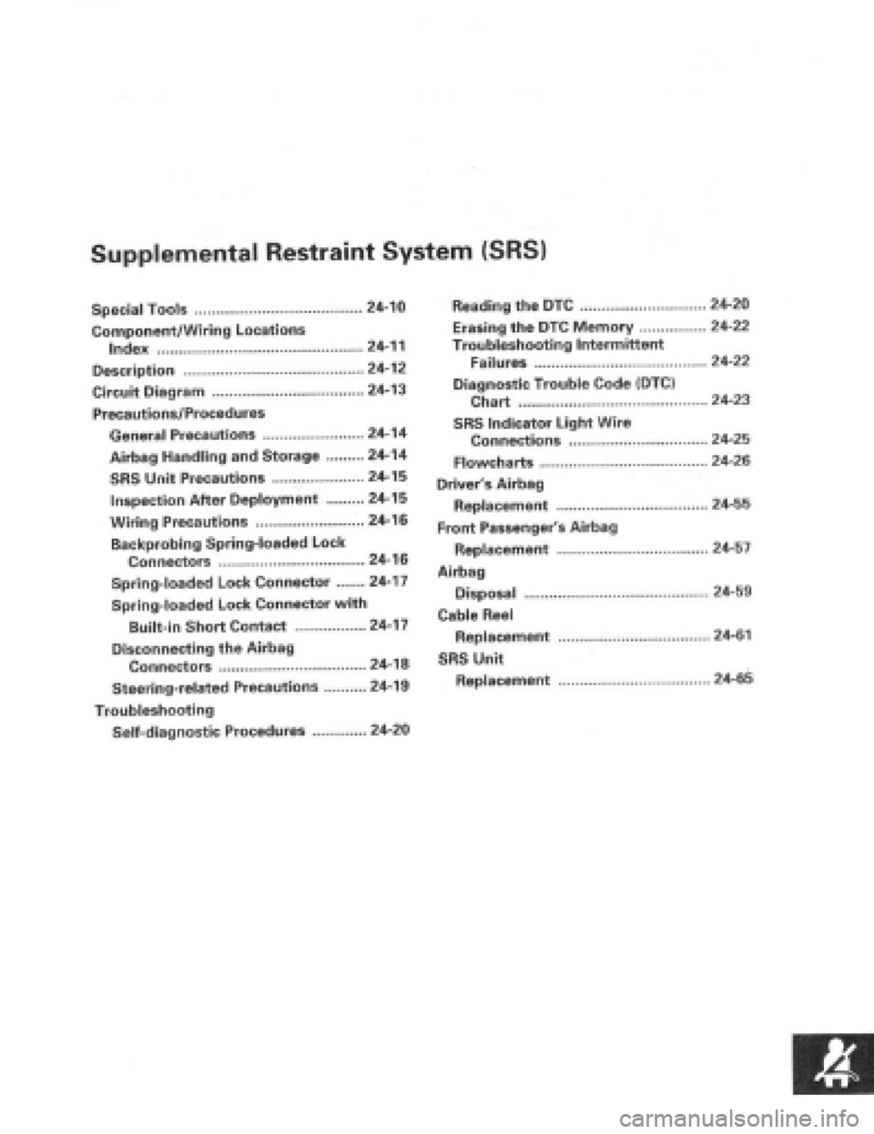 HONDA PRELUDE 1997  Service Repair Manual 