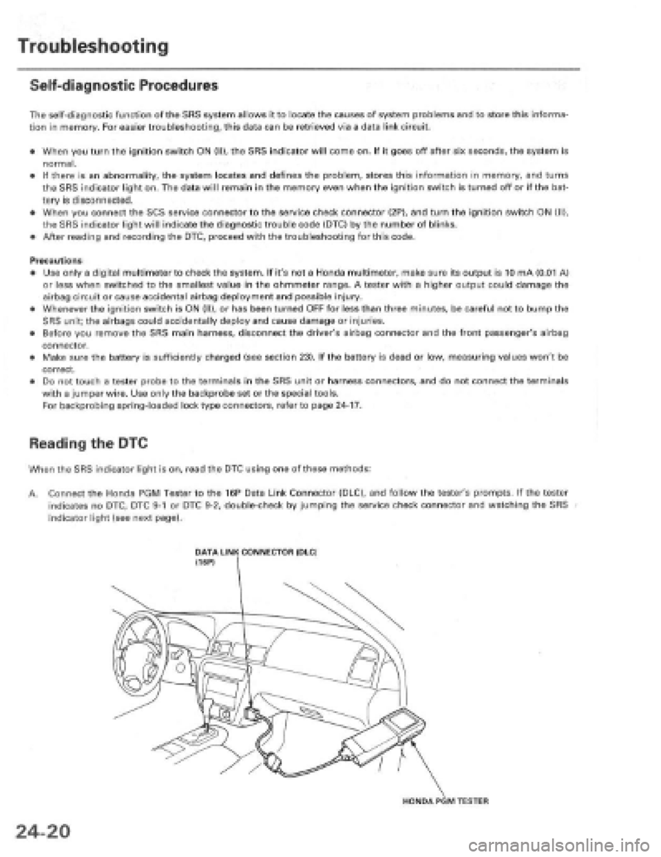 HONDA PRELUDE 1997  Service Repair Manual 