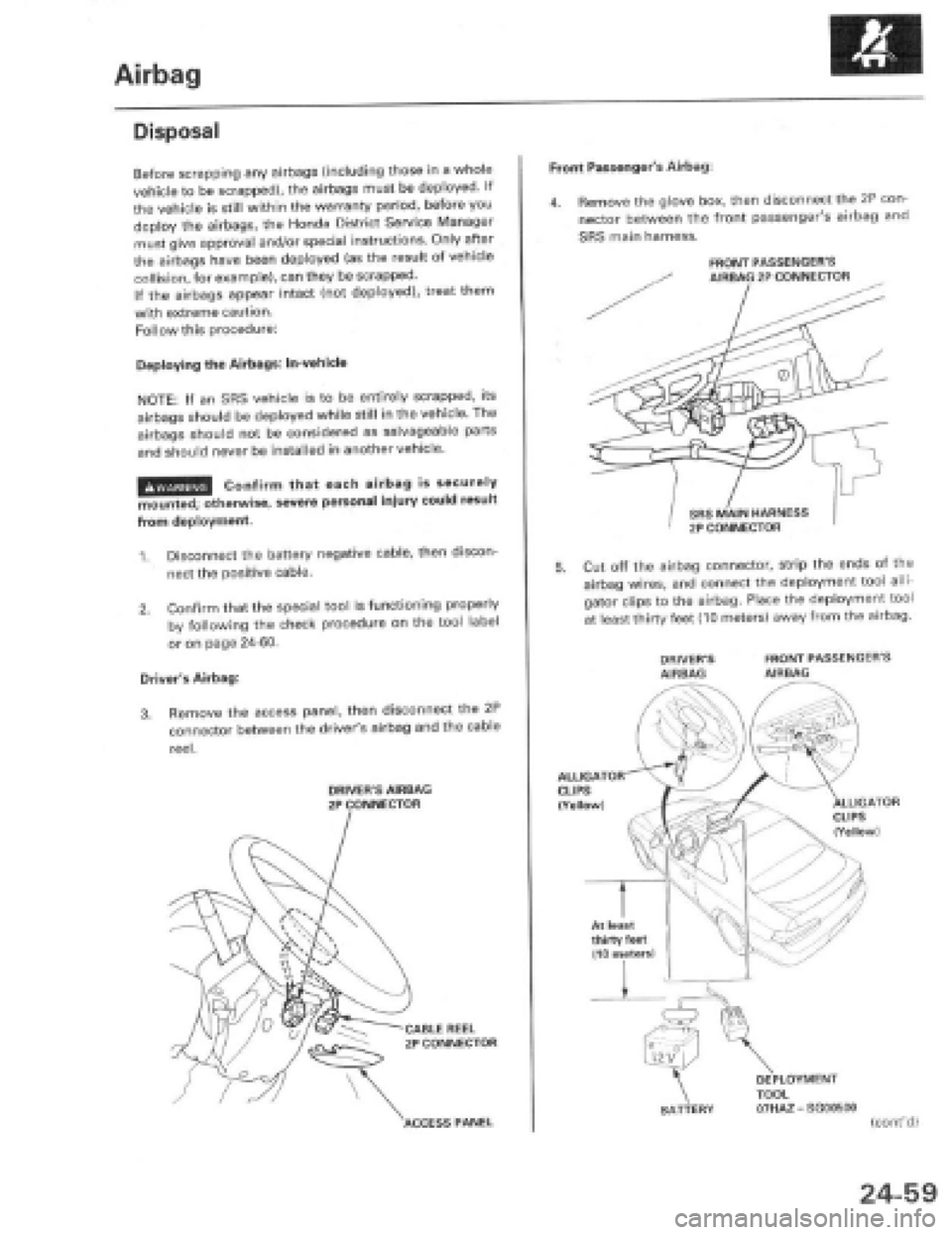 HONDA PRELUDE 1997  Service Repair Manual 