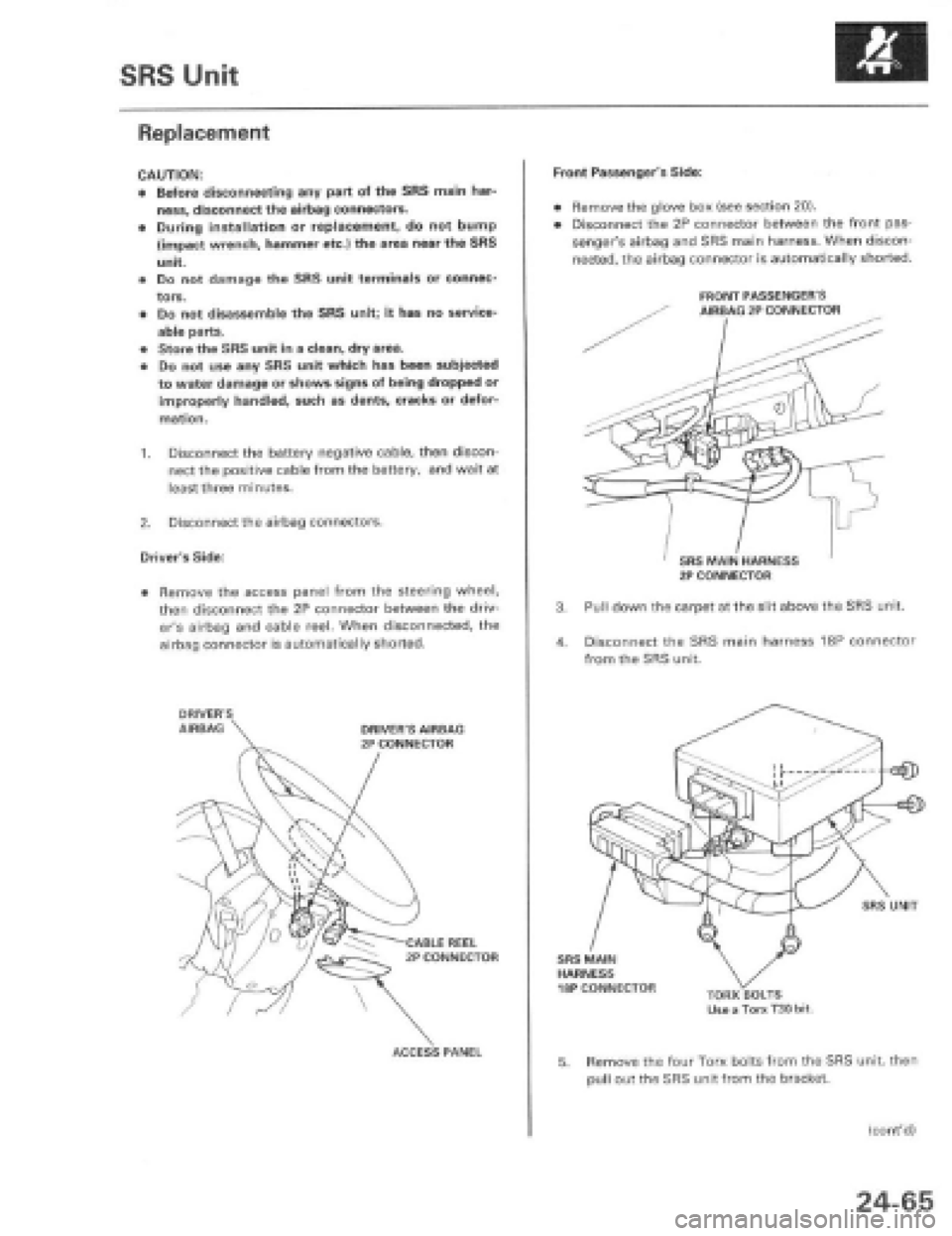 HONDA PRELUDE 1997  Service Repair Manual 