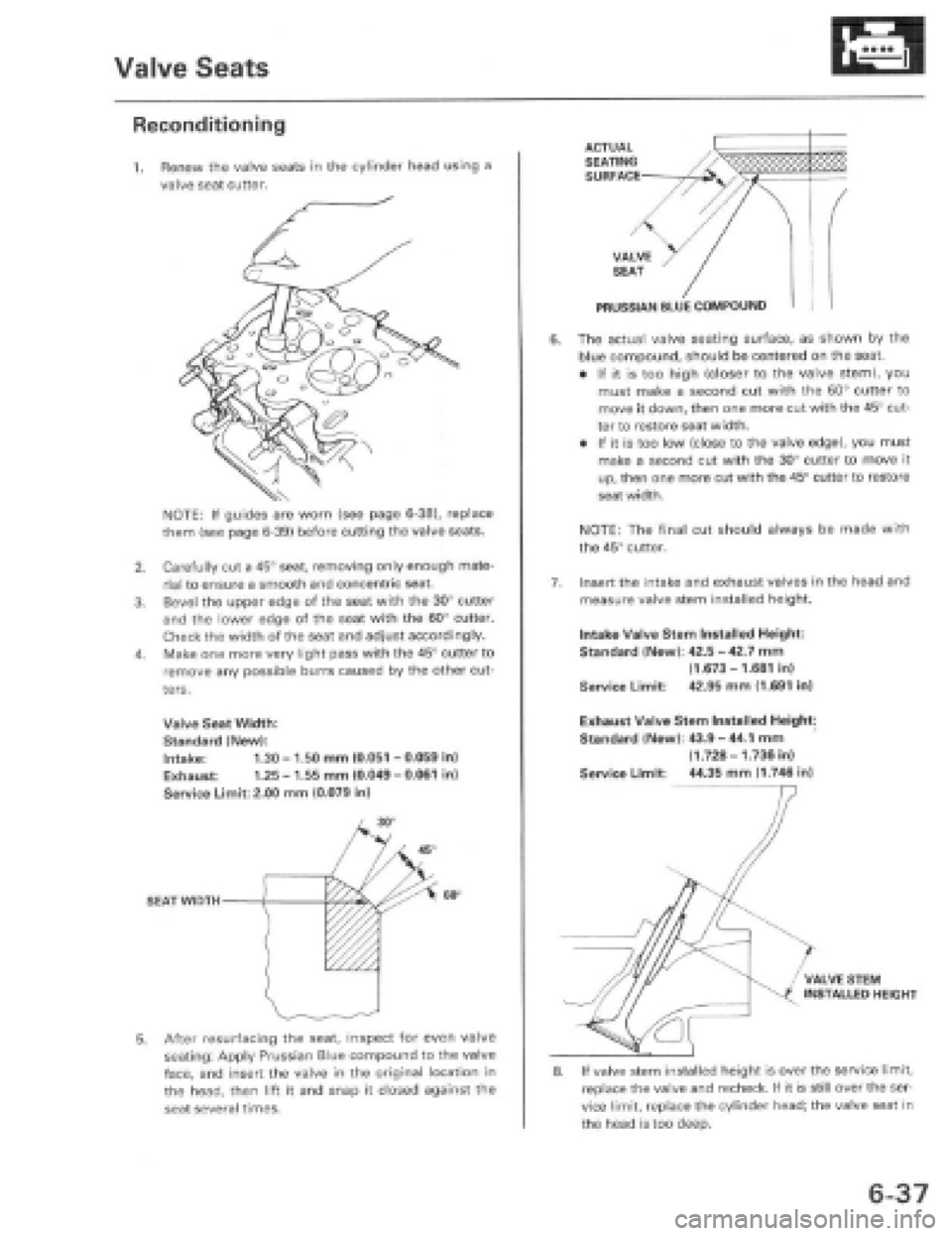 HONDA PRELUDE 1997  Service Repair Manual 