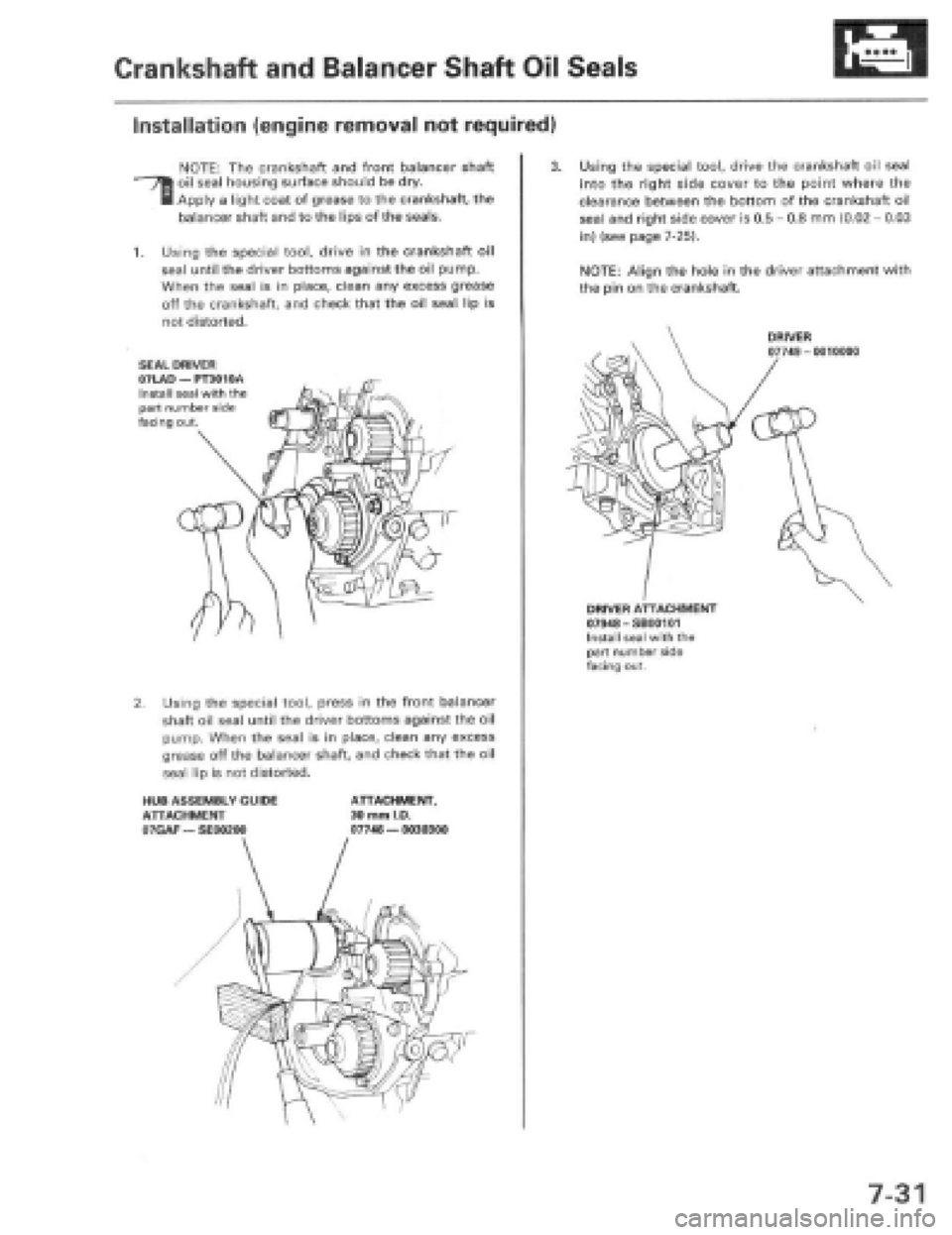 HONDA PRELUDE 1997  Service Repair Manual 