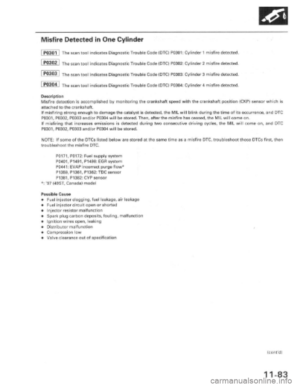 HONDA PRELUDE 1997  Service Repair Manual 