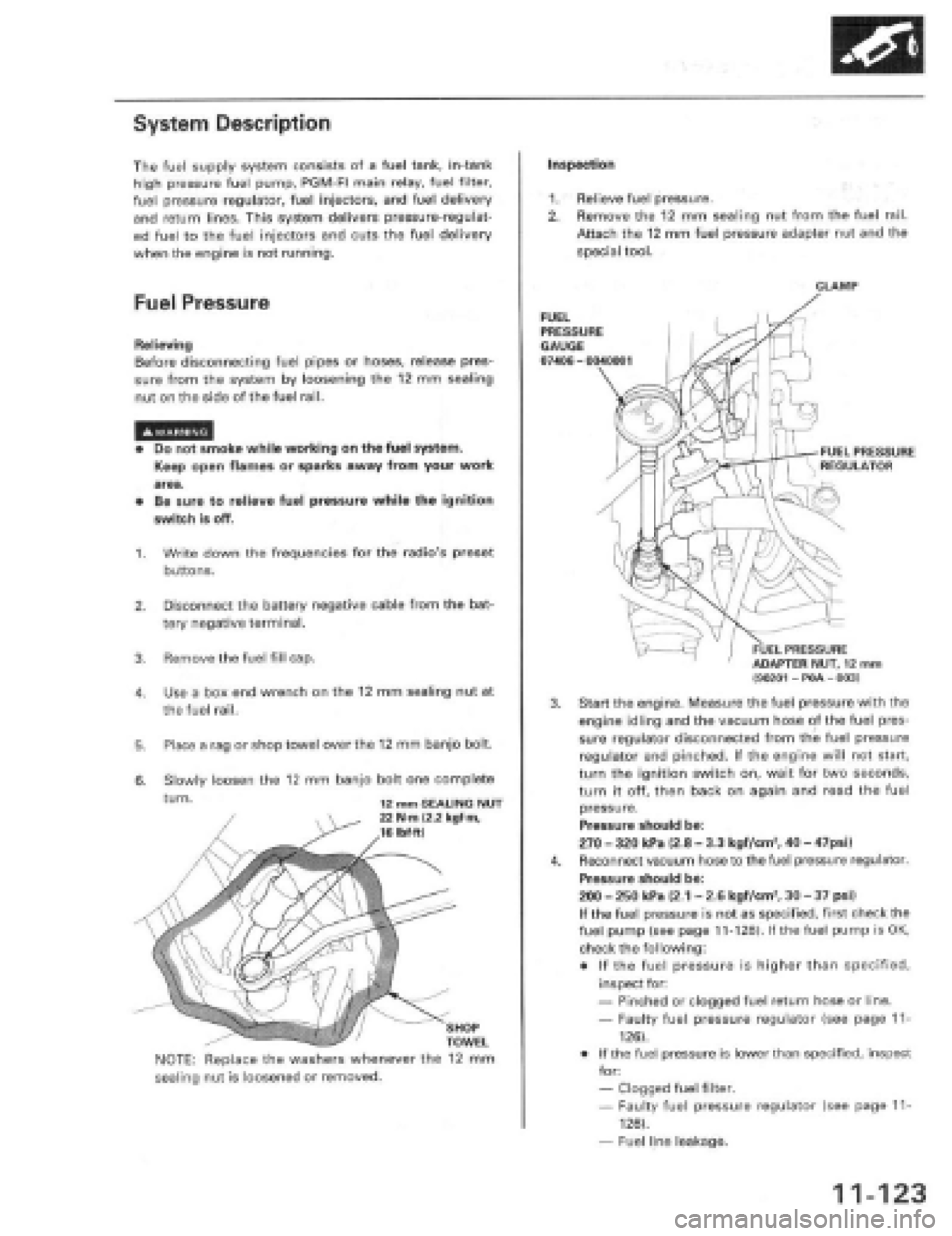 HONDA PRELUDE 1997  Service Repair Manual 